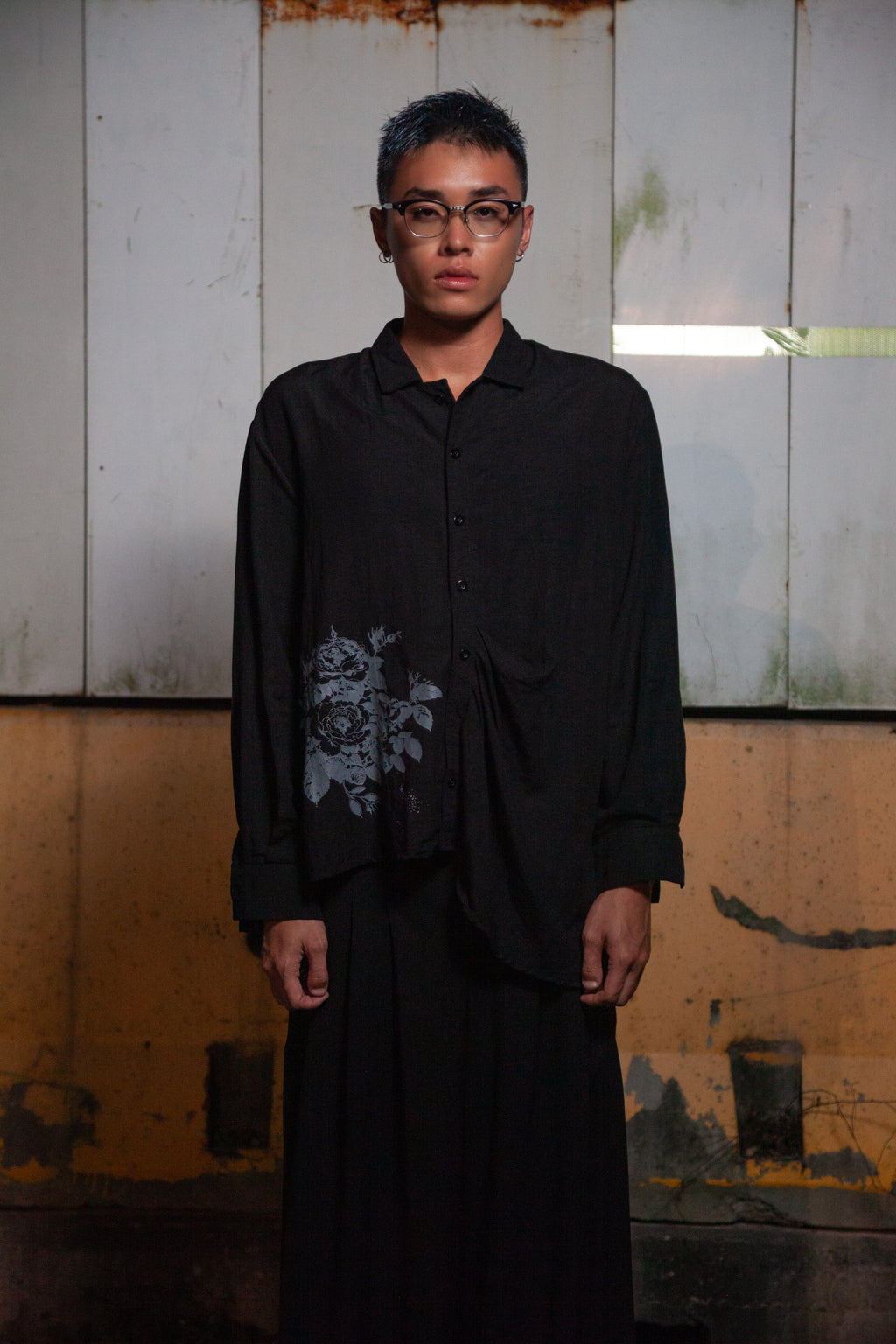 Hana "Flower" Distort Shirt