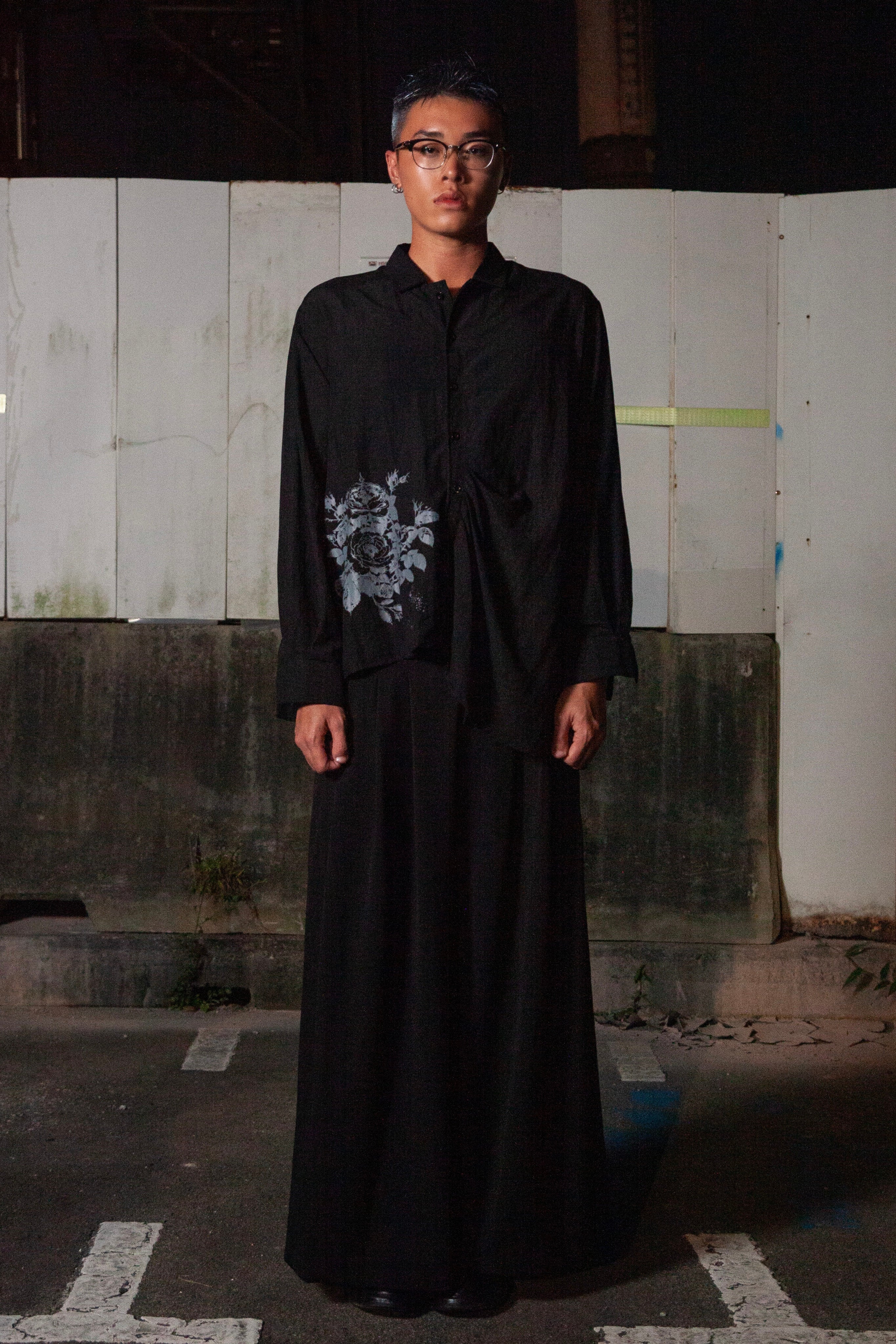 3-Pleats Wide Kata Pants