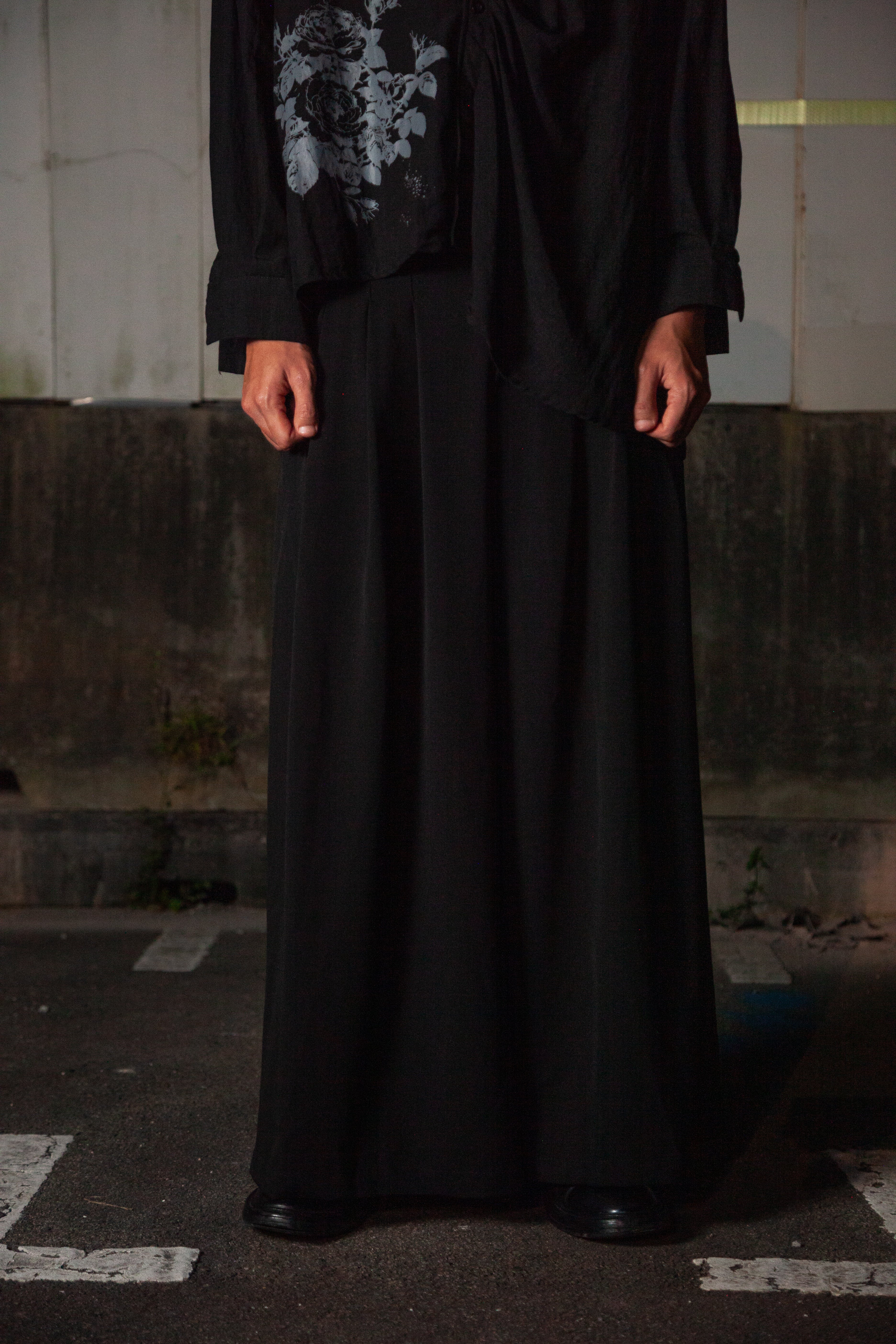 3-Pleats Wide Kata Pants