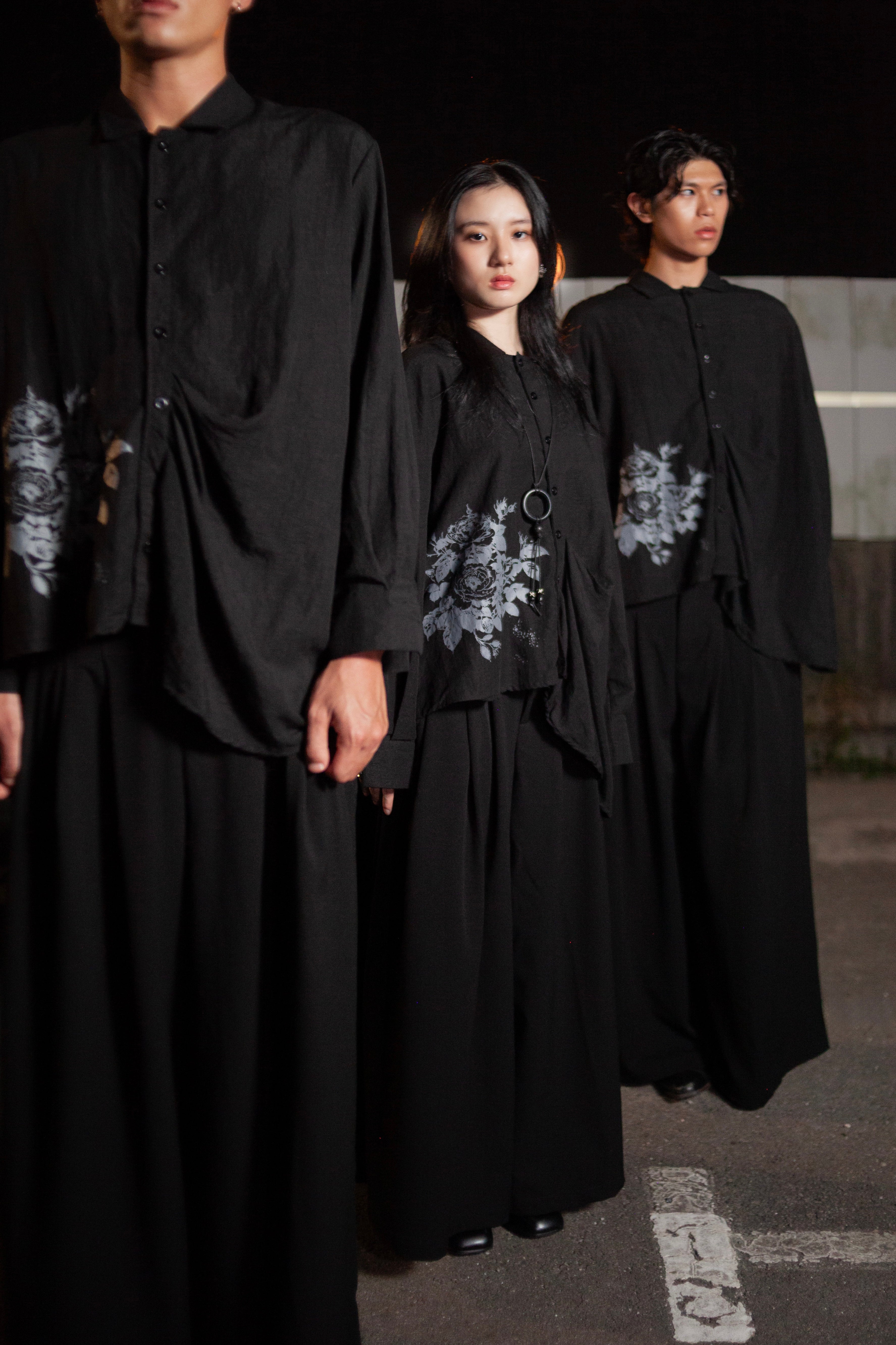 3-Pleats Wide Kata Pants